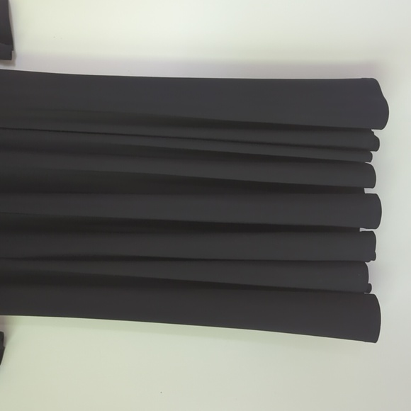 FunFash Empire Waist A-Line Midi Dress XL Black Faux Rhinestone Bling - Picture 10 of 13